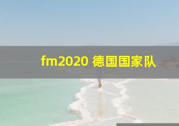 fm2020 德国国家队